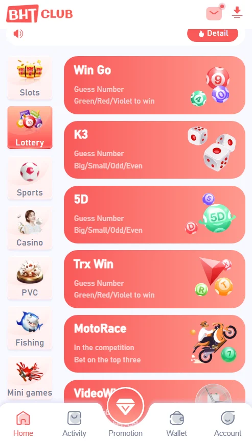 Bharat Club lottery games